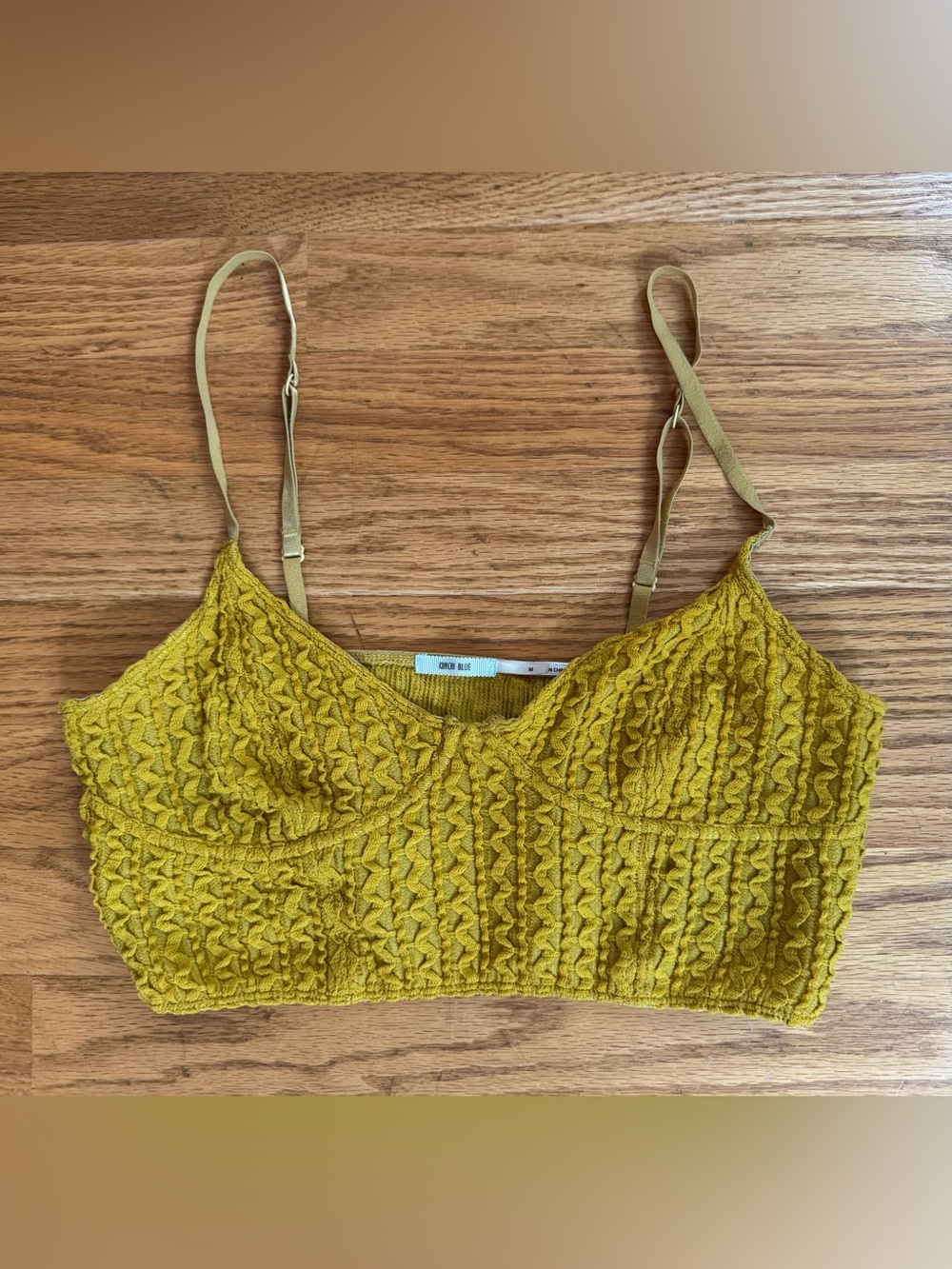 Urban Outfitters Kimchi Blue Mustard Yellow Bralette - Worn once
